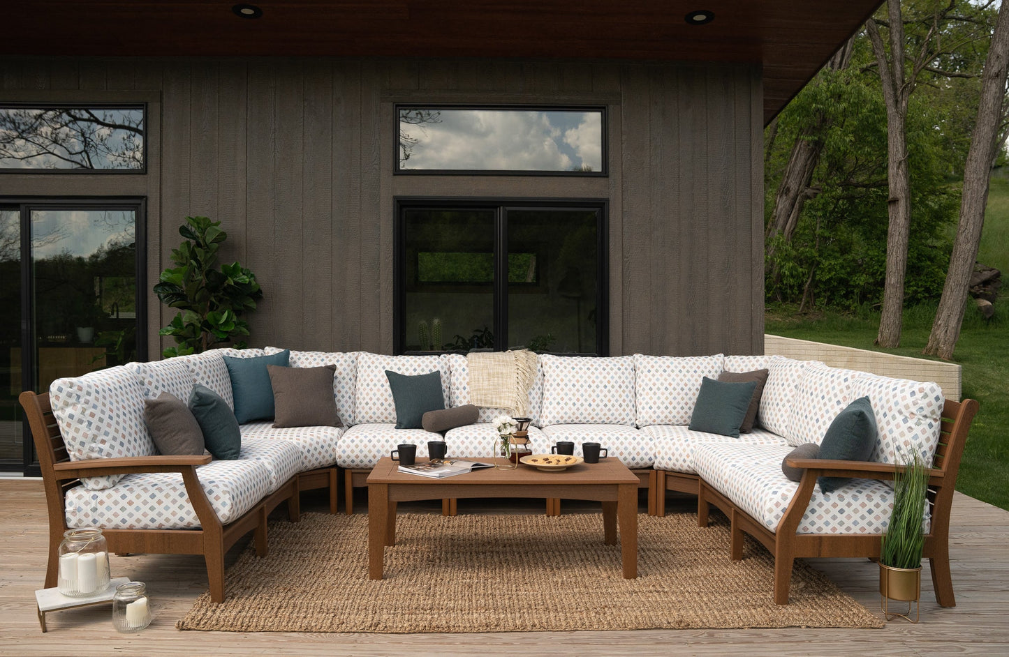 Classic Terrace Left Arm Sectional Loveseat